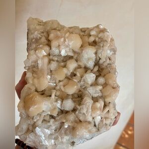 Huge 7.5lb  Apophyllite with Stilbite Crystal Cluster – Natural Mineral Specimen